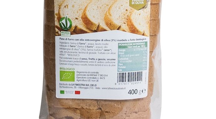 ritiro lotto di fette di pane