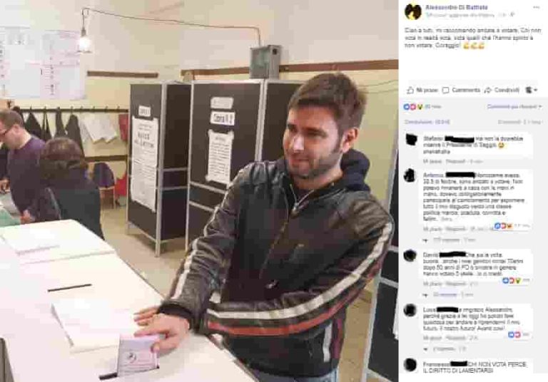 gaffe di battista alle urne